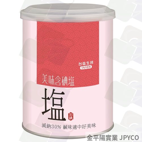台鹽 美味含碘鹽 600g*16罐/箱