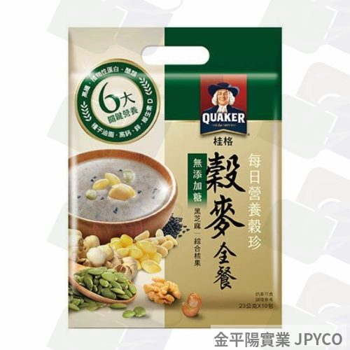 桂格 每日營養穀珍(穀麥全餐) 23g*10包/袋 15袋/箱
