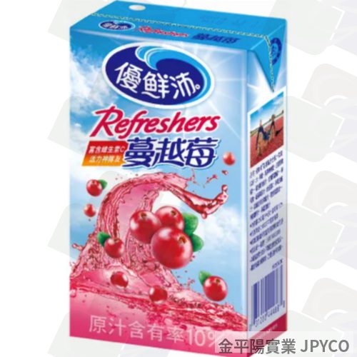 優鮮沛 蔓越莓綜合果汁 鋁箔300ml*24入