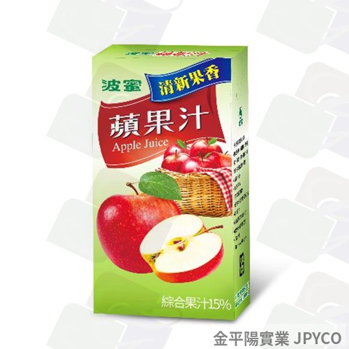 波蜜 蘋果汁 鋁箔300ml*24入(6入組)