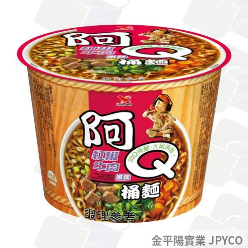 統一 阿Ｑ桶麵-紅椒牛肉 101g*12入
