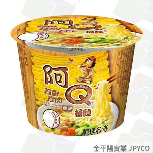統一 阿Ｑ桶麵-蒜香珍肉 106g*12入