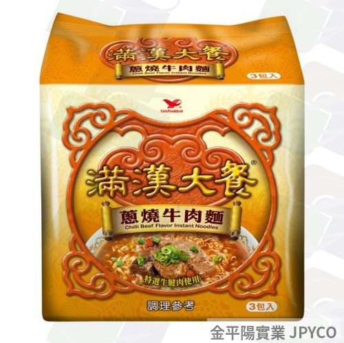 統一 滿漢大餐-蔥燒牛肉麵(包) 187g*12入