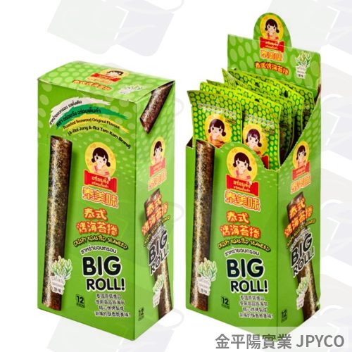 泰美味 泰式烤海苔捲(原味) 3g*12條*24盒/箱