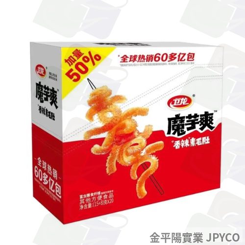 (平)魔芋爽 香辣素毛肚-香辣(紅) 23g*20包/盒