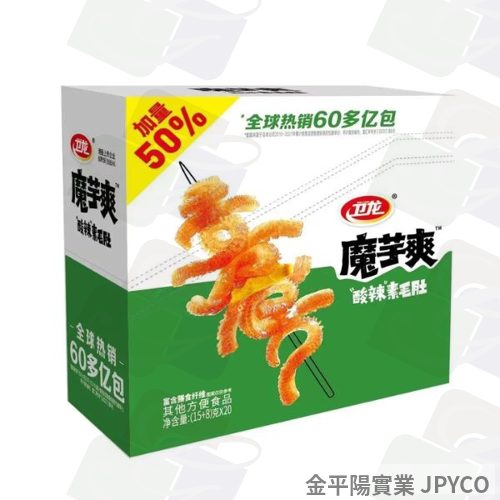 (平)魔芋爽 香辣素毛肚-酸辣(綠) 18g*20包/盒