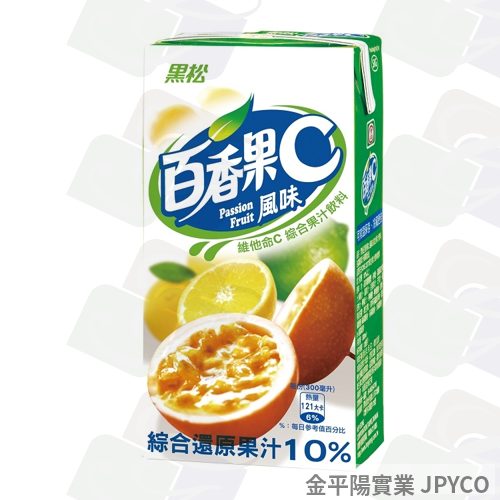 黑松 百香果C果汁飲料 鋁箔300ml*24入